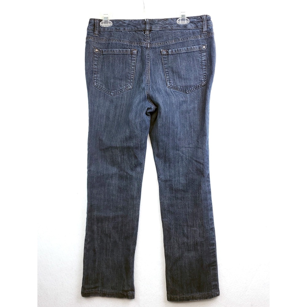 Code Bleu Jeans Straight Leg Dark Wash Stretch Denim Women's Size 10 - Picture 2 of 6